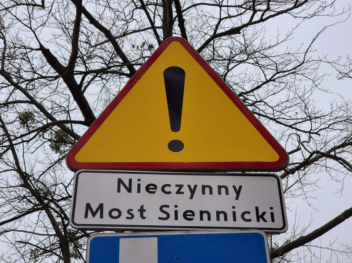 Śledztwo ws. zamknięcia Mostu Siennickiego umorzone. "Względy bezpieczeństwa"