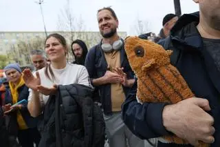 Protest przeciwko odłowowi dzików