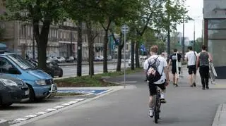 Droga dla rowerów wzdłuż Alei "Solidarności"