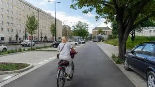Droga dla rowerów wzdłuż Alei "Solidarności"