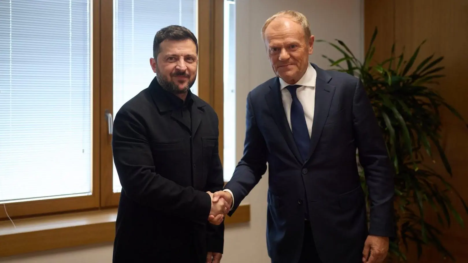 Donald Tusk i Wołodymyr Zełenski rozmawiali w Brukseli
