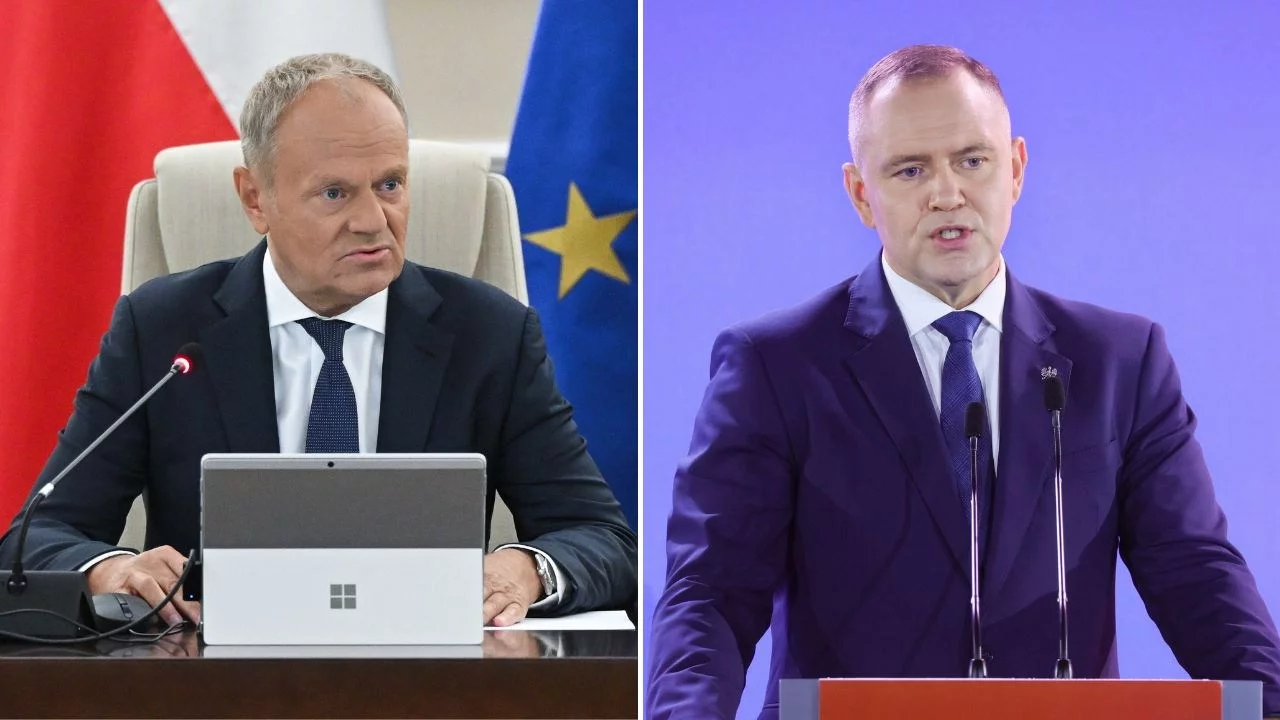 Donald Tusk i Karol Nawrocki