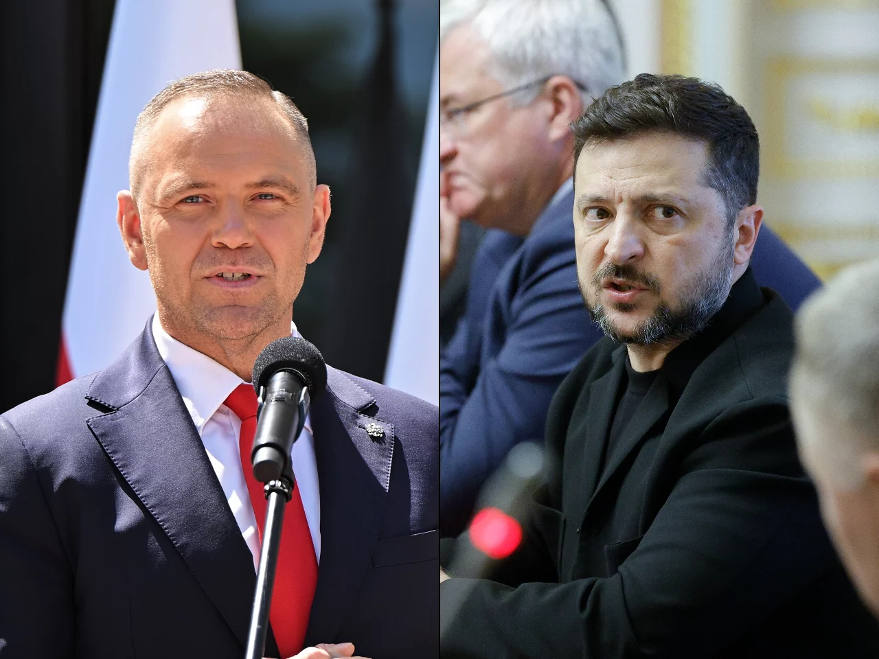 Karol Nawrocki i Wołodymyr Zełenski
