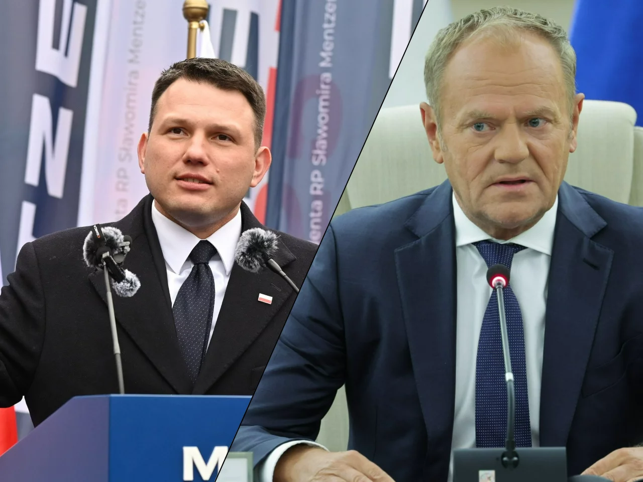 Sławomir Mentzen i Donald Tusk