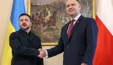 Wołodymyr Zełenski i Karol Nawrocki