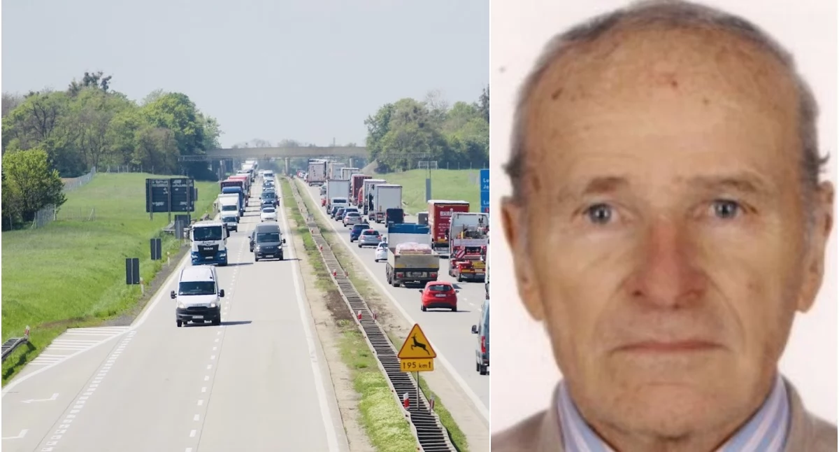 Pan Jan zaginął na parkingu przy A4 koło Wrocławia. Policja apeluje o pomoc