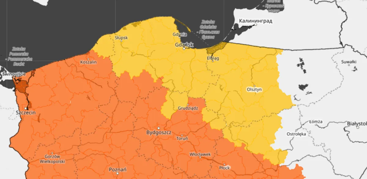 Alert RCB przed burzami konwekcyjnymi. Dziś do 30 st. C