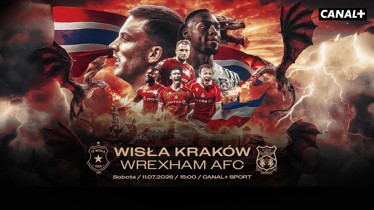 Jubileusz Wisły Kraków: specjalny mecz z Wrexham w CANAL+