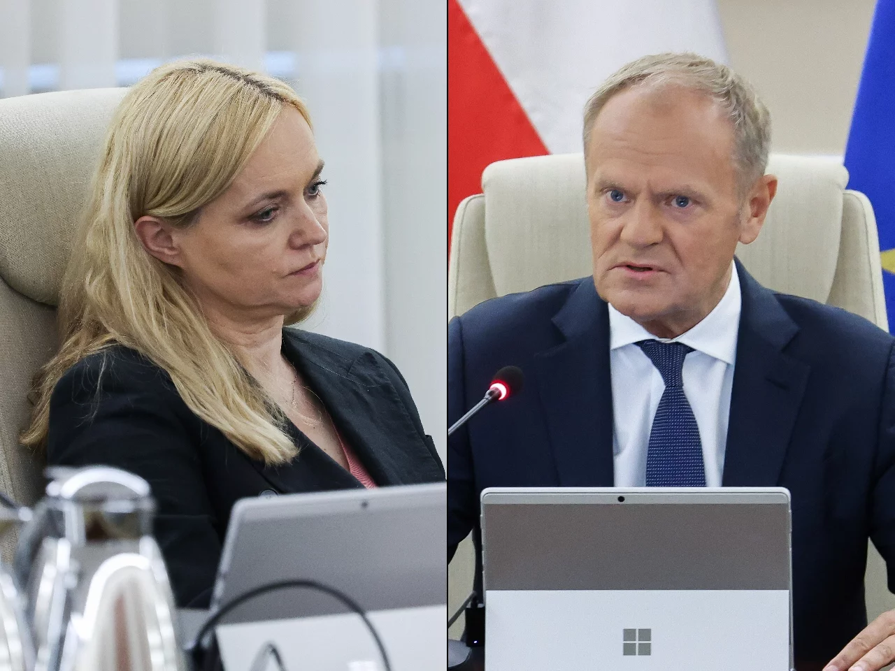 Jolanta Sobierańska-Grenda i Donald Tusk