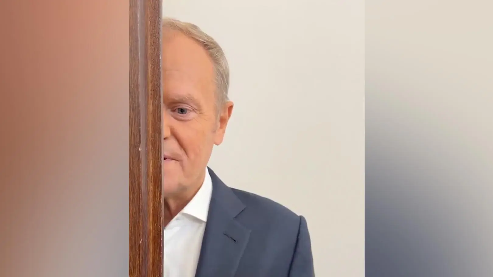 Donald Tusk zabawnie ogłosił otwarcie obwodnicy Pułtuska