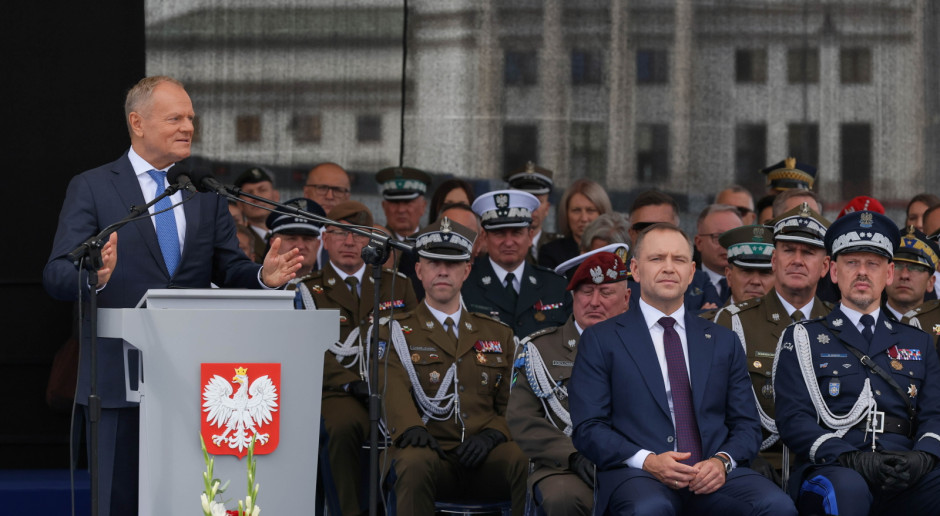 Nawrocki i Tusk razem na obchodach Święta Policji. W tle bezpieczeństwo Polski