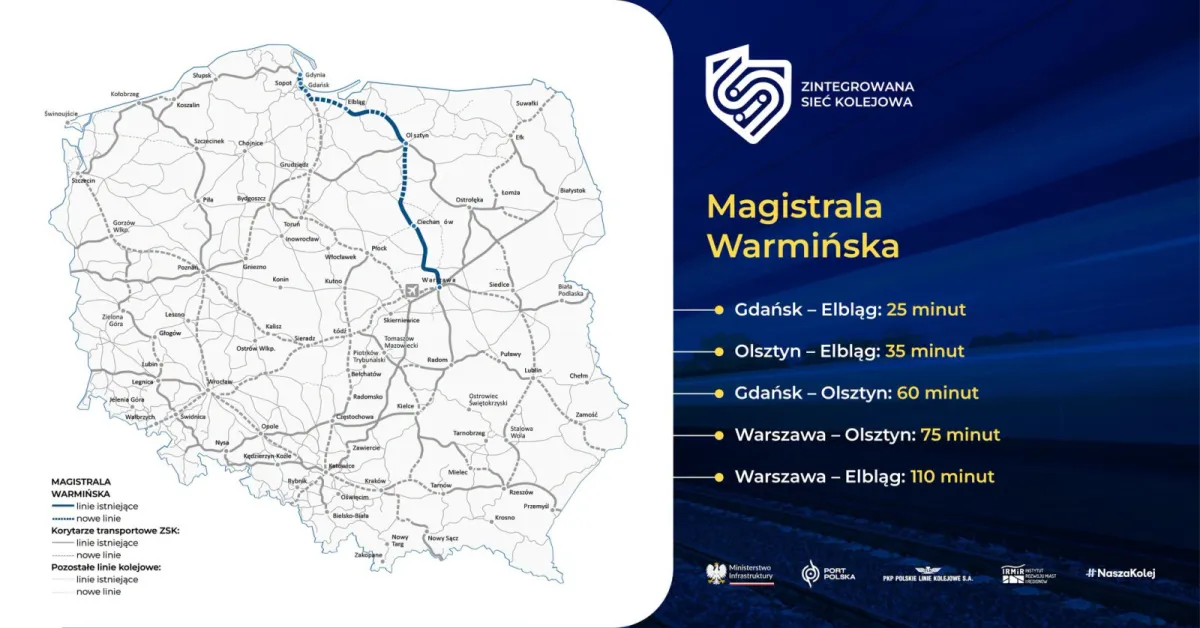Szybka kolej z Trójmiasta do Olsztyna i Warszawy. Znamy szczegóły