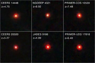 "Małe czerwone kropki" - obiekty astronomiczne zaobserwowane przez teleskop Webba