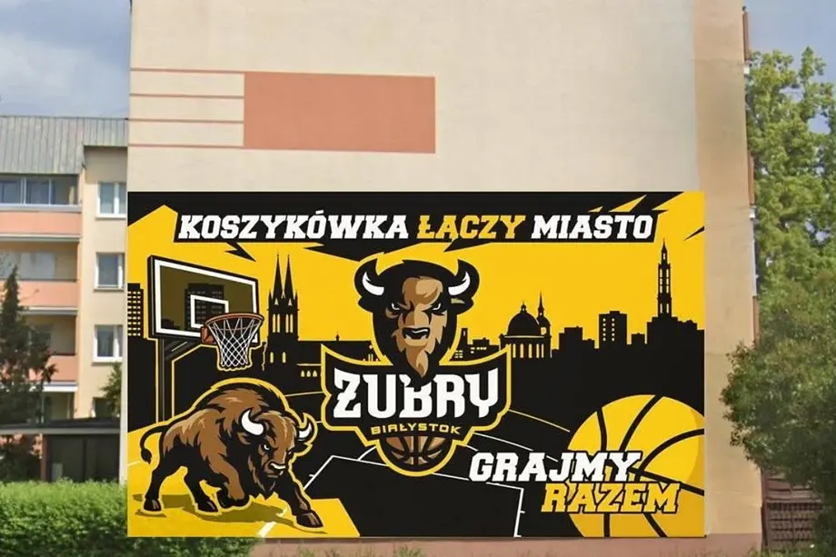 Udało się! Kibice zebrali pieniądze na mural Żubrów Białystok, Sport, Wiadomości Białystok Online Portal Miejski Białystok (Bialystok)