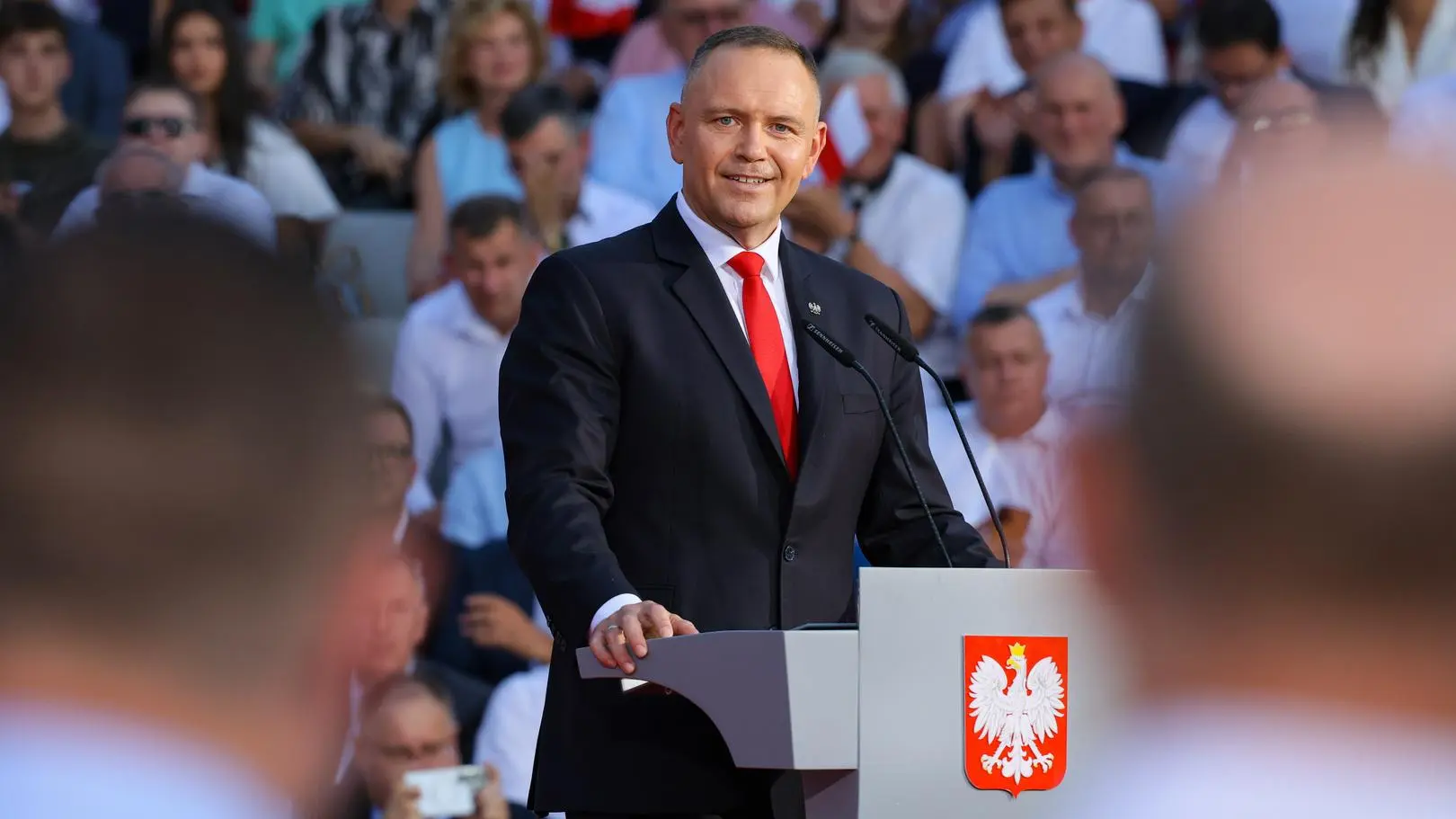 Karol Nawrocki podsumował pierwszy rok. Przemówienie przed Pałacem Prezydenckim