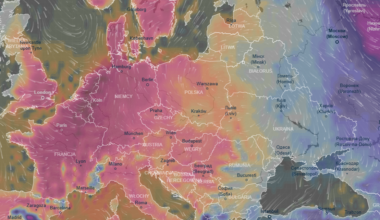 Szok termiczny w Europie. 33°C różnicy, Polska na granicy dwóch światów
