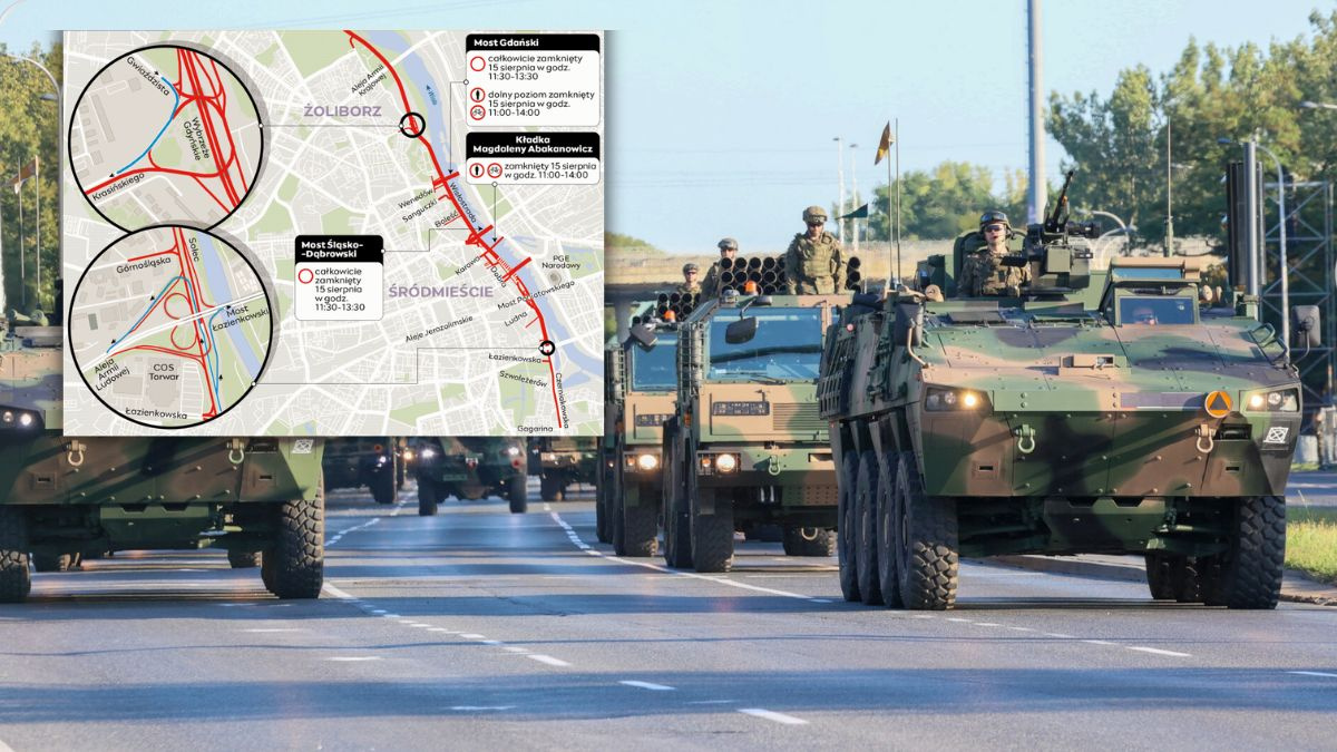 Defilada w Warszawie 15 sierpnia. Wisłostrada