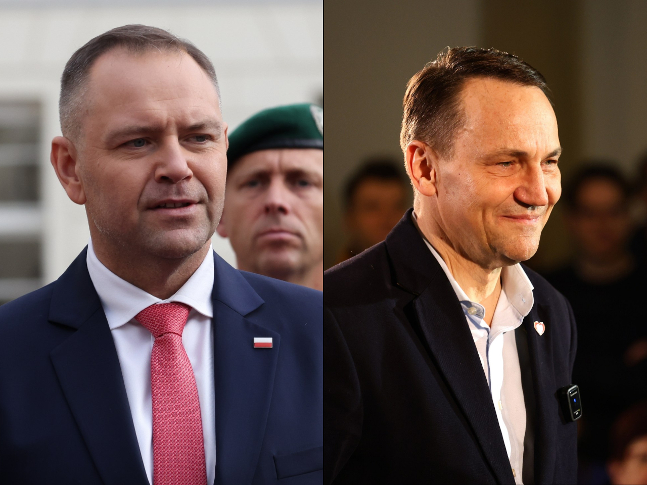 Karol Nawrocki i Radosław Sikorski
