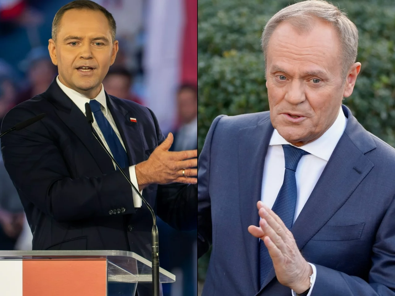 Karol Nawrocki i Donald Tusk