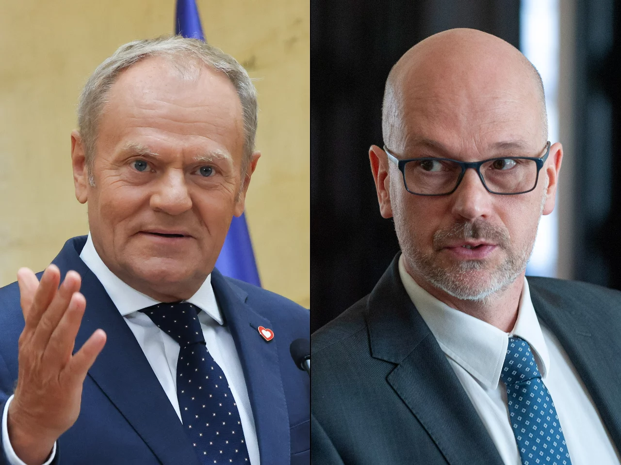 Donald Tusk i Maciej Berek