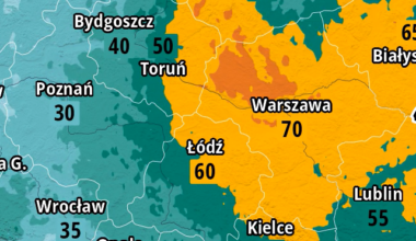 Gwałtowne wichury suną przez Polskę. Meteorolodzy pokazali animację