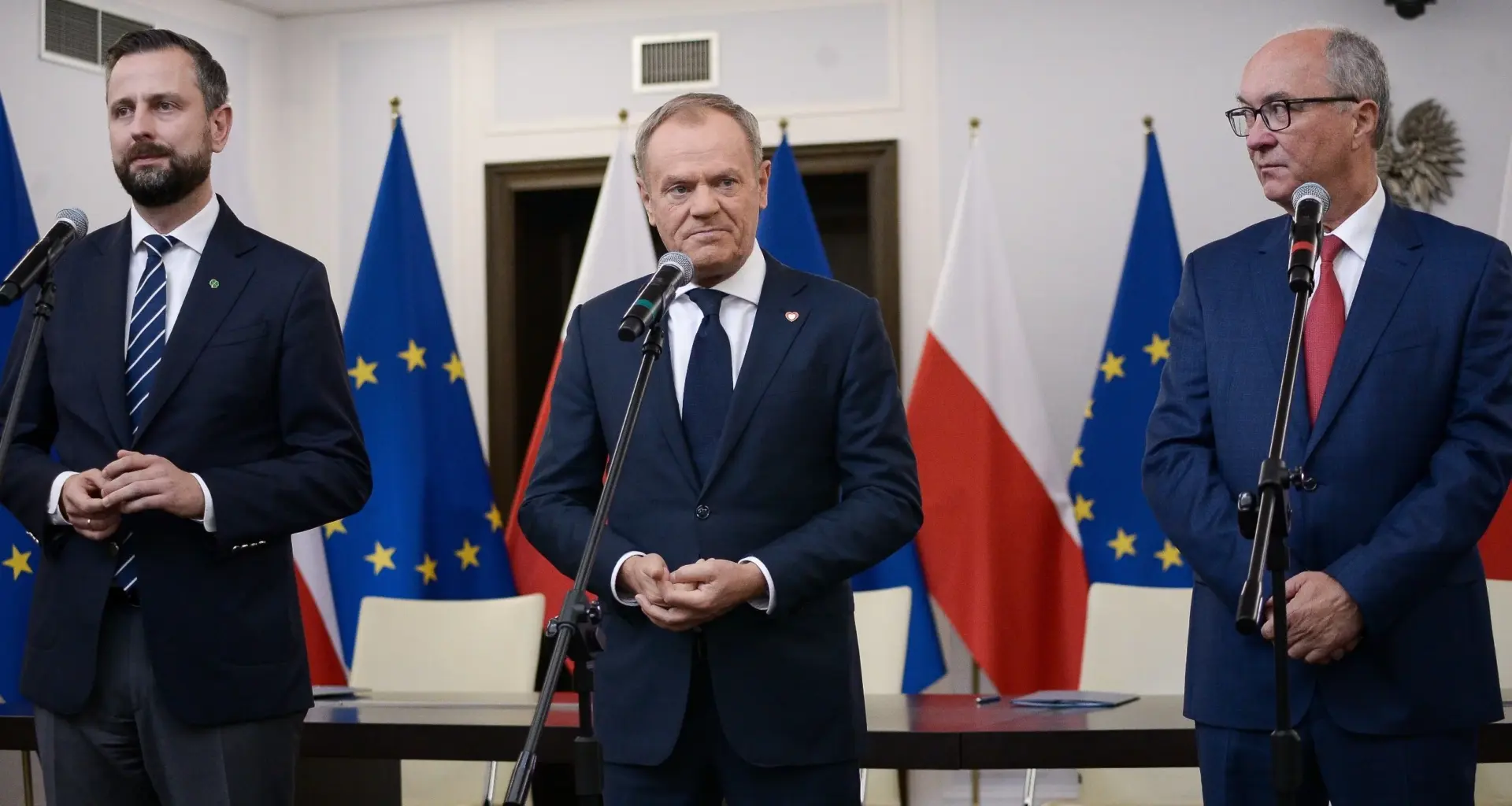 Donald Tusk, Władysław Kosiniak-Kamysz, Włodzimierz Czarzasty