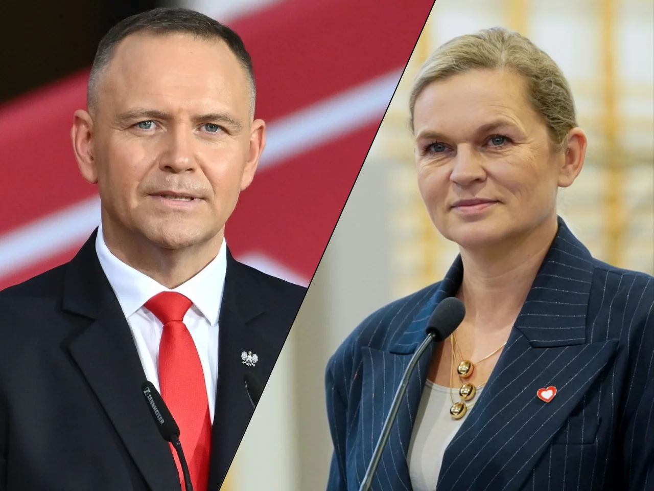 Karol Nawrocki, Barbara Nowacka