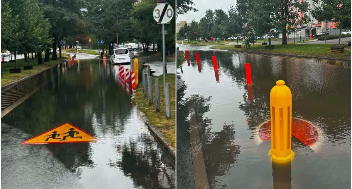 Dolny Śląsk po burzy. We Wrocławiu ulewa podtopiła ulice i zalała mieszkania