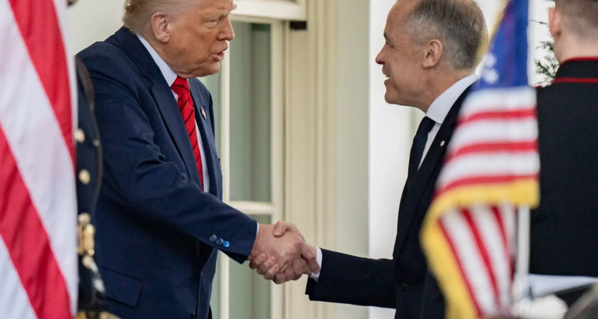 Prezydent USA Donald Trump i premier Kanady Mark Carney