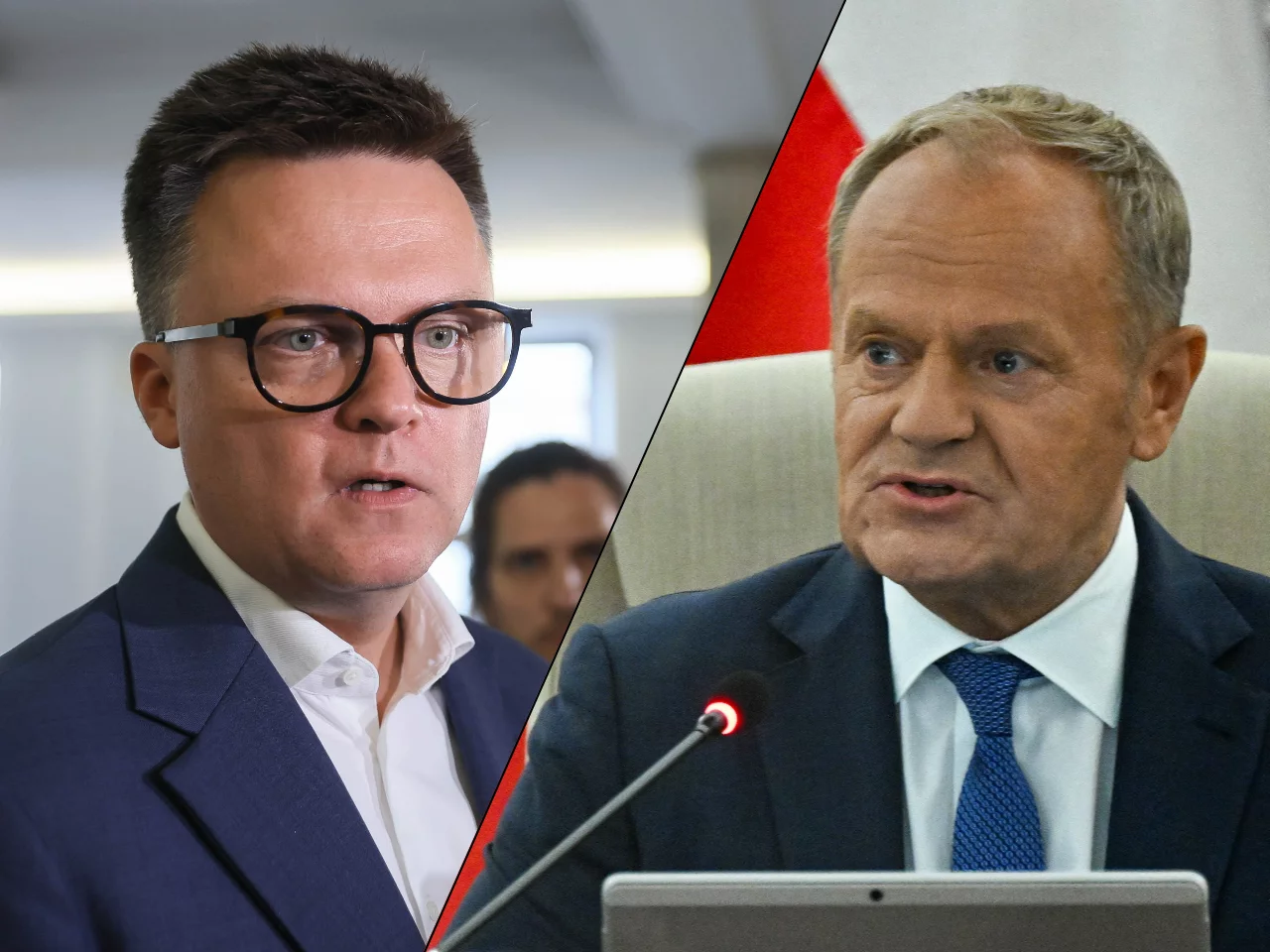 Szymon Hołownia i Donald Tusk