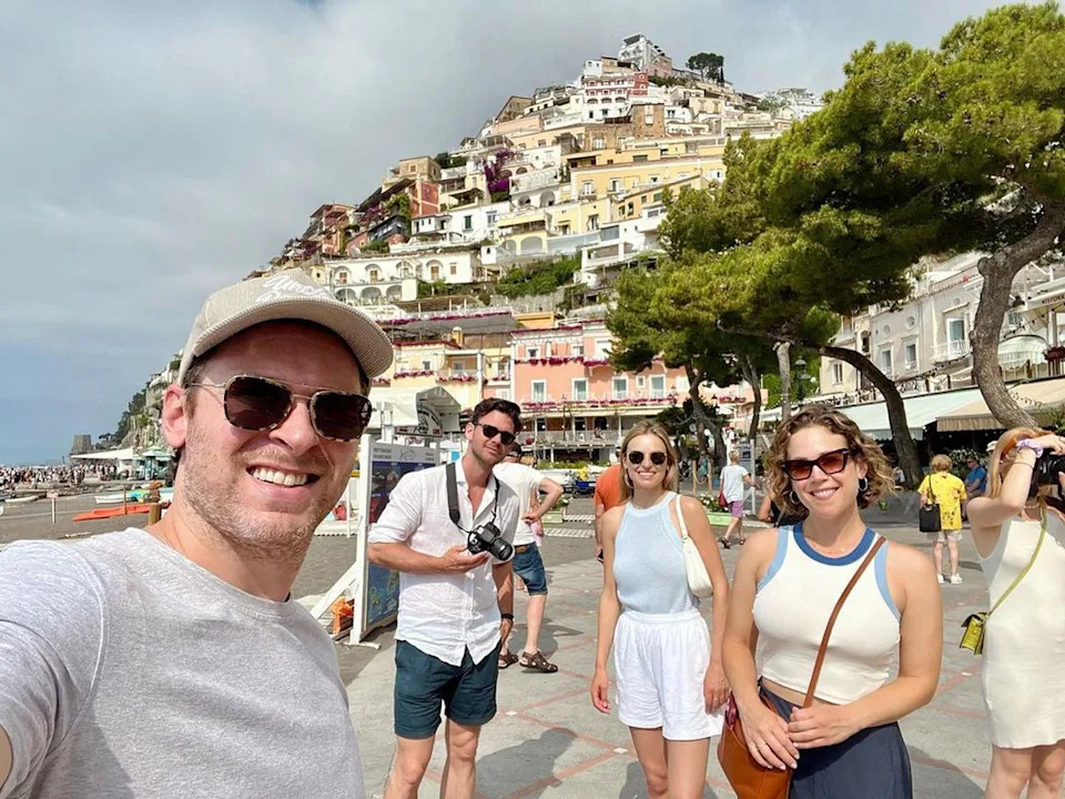 Ben Rosenbaum, Erin Krakow, Kevin Mc Garry and Kayla Wallace pose for a selfie.Credit: Ben Rosenbaum/Instagram