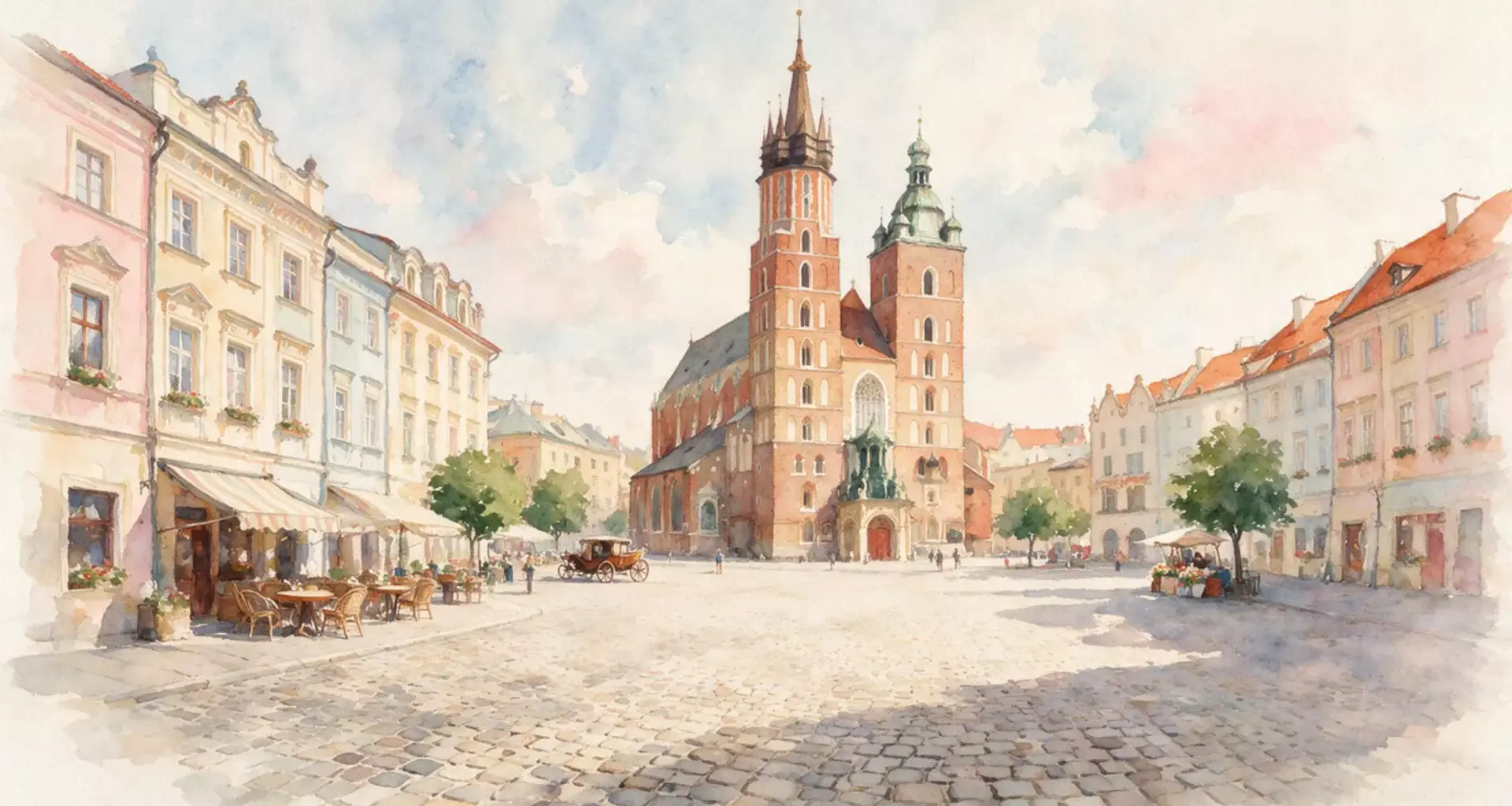 Stare Miasto w Krakowie and the ring of Krakau’s old core
