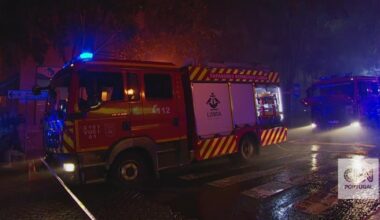 Prédios evacuados em Lisboa após incêndio em loja
