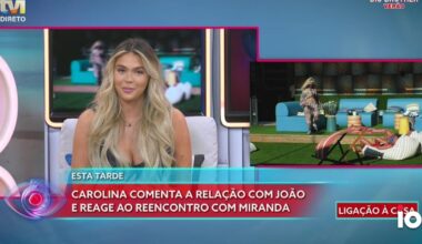 Carolina Nunes sem papas na lingua sobre Miranda: «Ela quando vê o João...» - Notícias de hoje - IOL