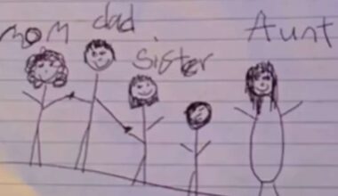 Tia se surpreende com detalhe revelador em desenho do sobrinho de 6 anos