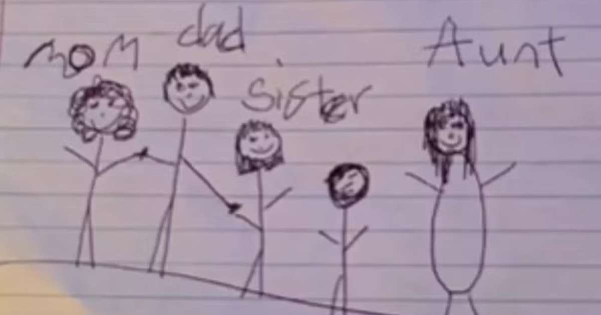 Tia se surpreende com detalhe revelador em desenho do sobrinho de 6 anos