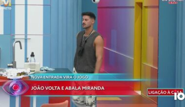 João Oliveira chega no exato momento em que Catarina Miranda diz o que sente por ele - Notícias de hoje - IOL