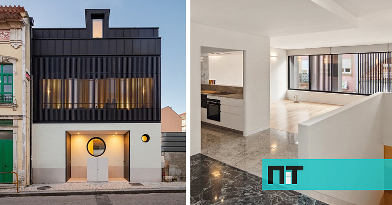 Esta casa bicolor em Aveiro inspirou-se na residência do “Gaudí português” — NiT