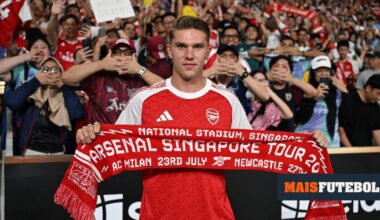 Gyökeres leva Arsenal a quebrar recorde de vendas de camisolas