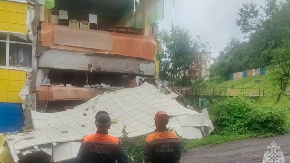 Sismo em Kamchatka destruiu jardim de infância na Rússia