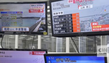 Japão e Rússia atingidos por violento tsunami. EUA e até Nova Zelândia em alerta