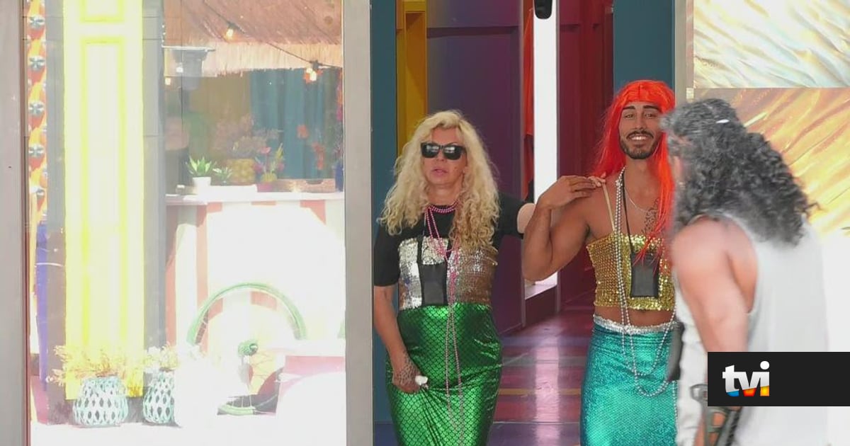 Só rir! Afonso Leitão e Kina vestem-se de sereias e mal conseguem andar - Big Brother