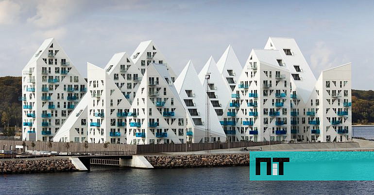O incrível complexo residencial com vista para o mar que recria a forma de um icebergue — NiT