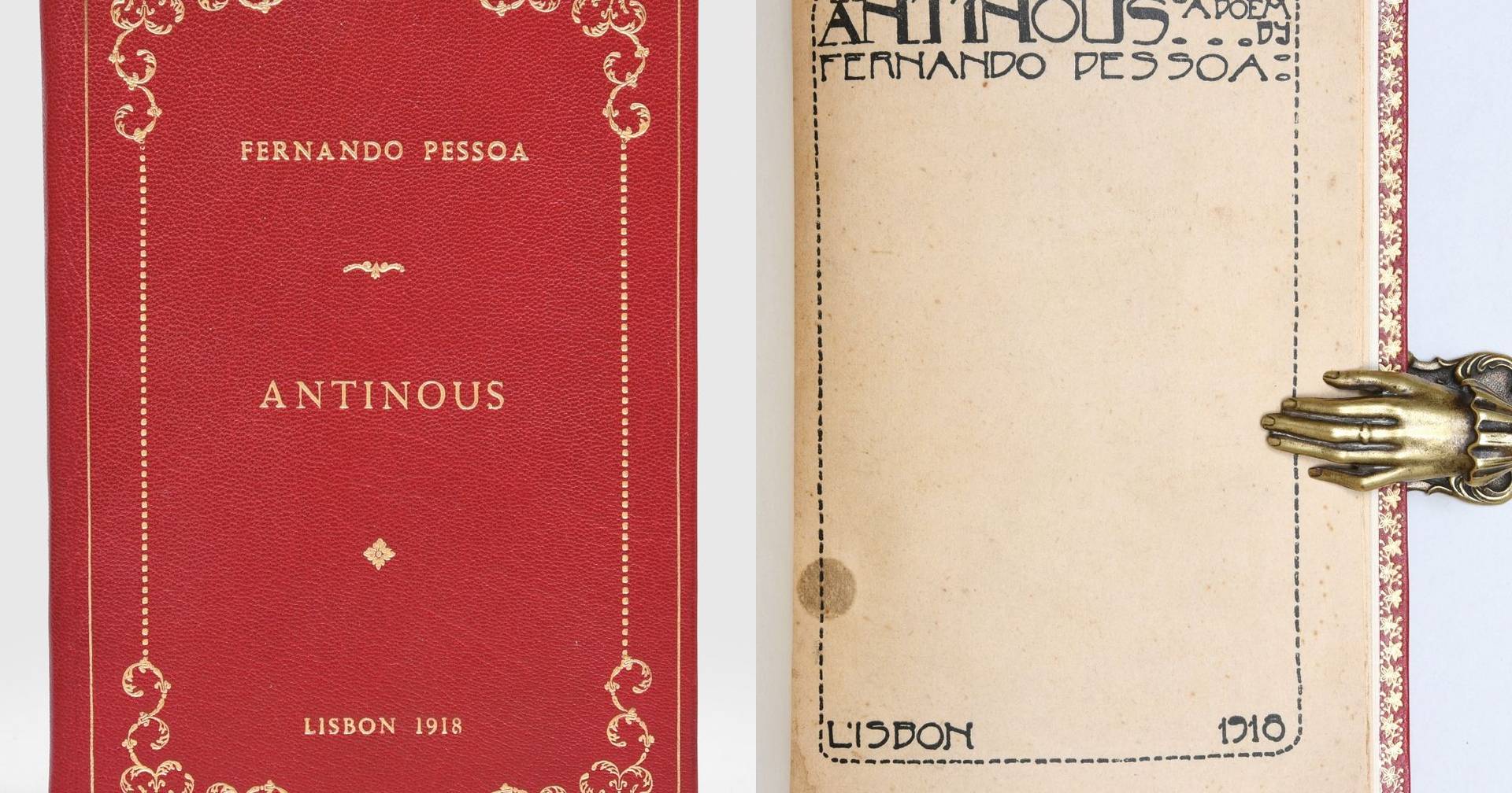 Livro de Fernando Pessoa com poema homoerótico vendido por 22 mil euros em Londres