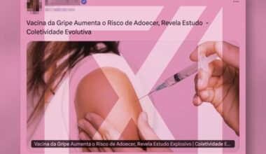 Plataforma na qual estudo está hospedado alerta que ele não deve servir de base para decisões clínicas -  (crédito: Reprodução/Comprova)