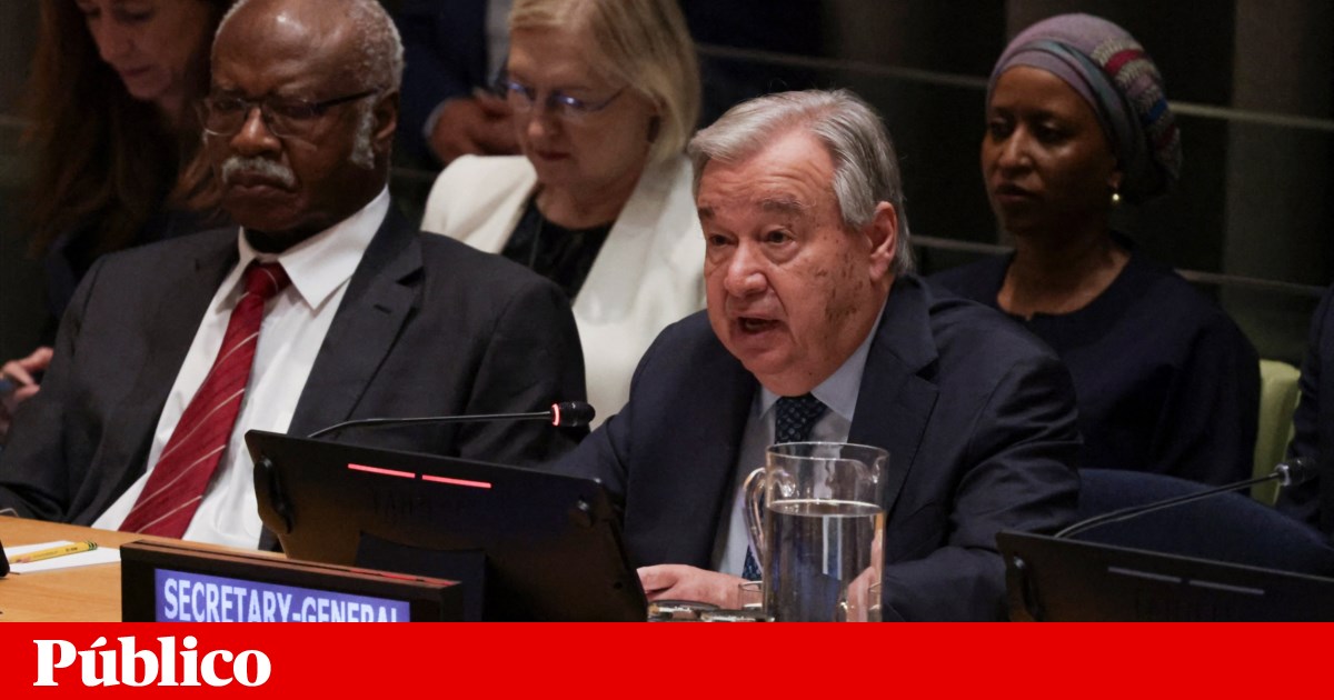 Sem EUA e Israel, Guterres quer “ponto de viragem” para solução dos dois Estados | Médio Oriente