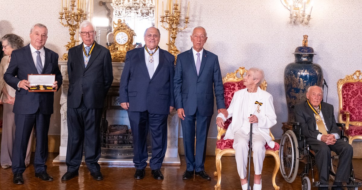 Condecorações no Palácio de Belém
