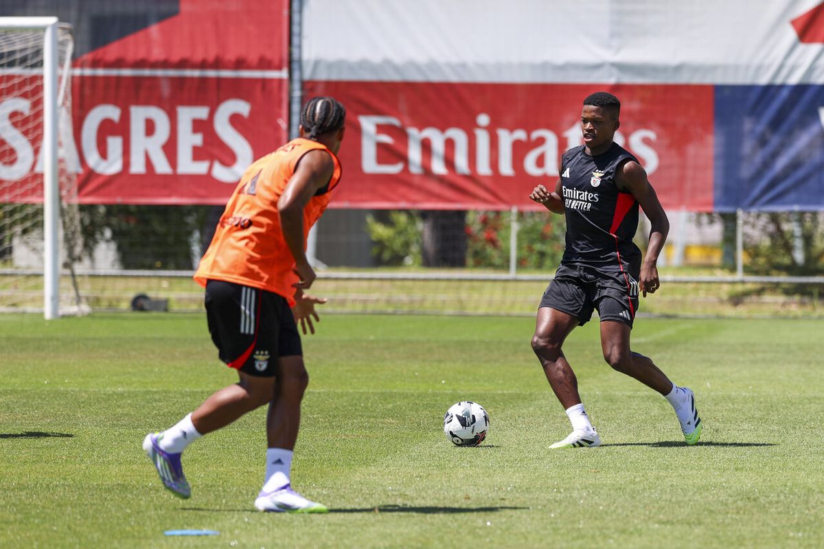 Grande novidade no treino do Benfica