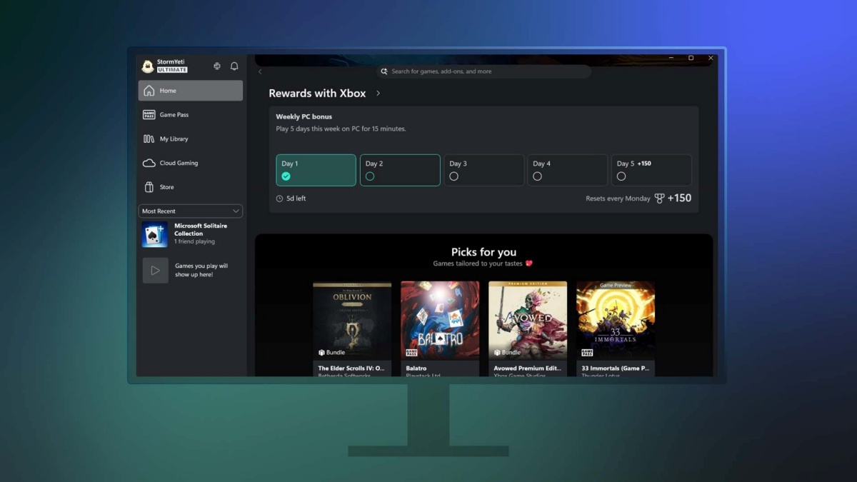 Atualização de julho do Xbox App traz streaming de jogos comprados para o PC