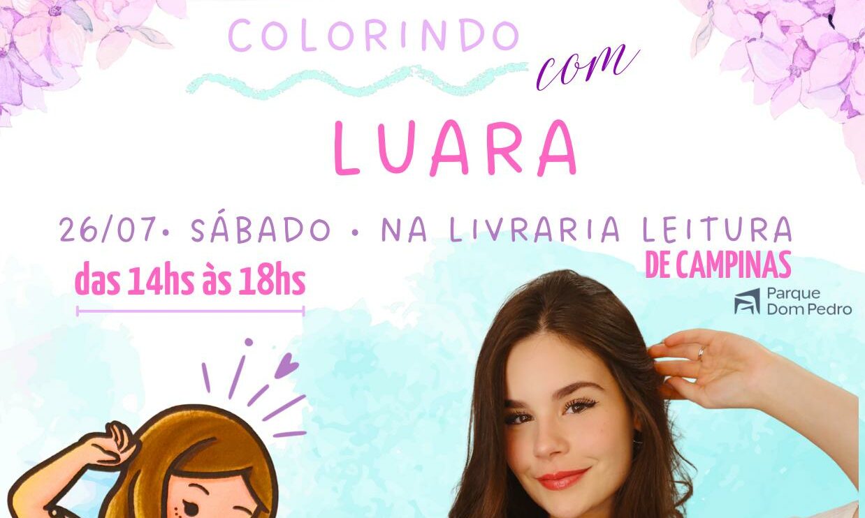 Influenciadora Luara Fonseca lança livro de colorir “Cozy Moments” em Campinas